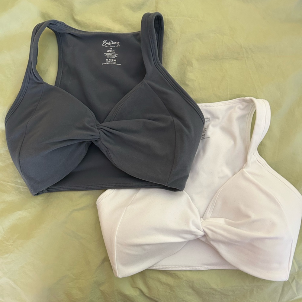 NWOT BuffBunny Twist-Front Tops